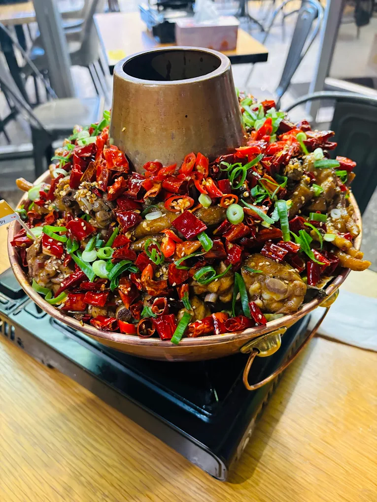 Pork Intestine Chicken Hot Pot